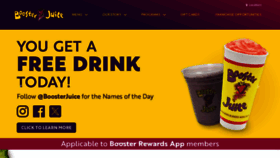 What Boosterjuice.com website looks like in 2024 