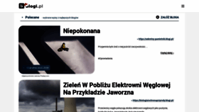 What Blogi.pl website looks like in 2024 