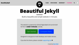What Beautifuljekyll.com website looks like in 2024 