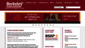 What Berkeleyschools.net website looks like in 2024 