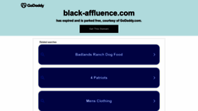 What Black-affluence.com website looks like in 2024 