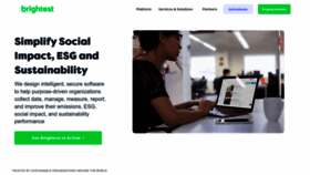 What Brightest.io website looked like in 2024 (2 years ago)