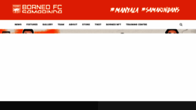 What Borneofc.id website looks like in 2024 