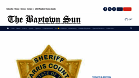 What Baytownsun.com website looks like in 2024 