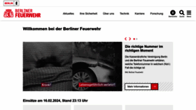 What Berliner-feuerwehr.de website looks like in 2024 