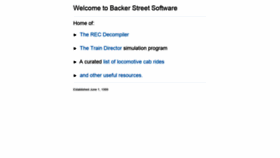 What Backerstreet.com website looks like in 2024 