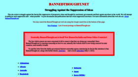What Bannedthought.net website looks like in 2024 
