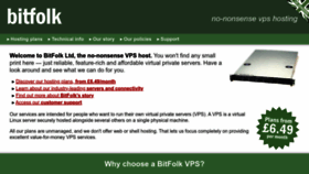 What Bitfolk.com website looks like in 2024 