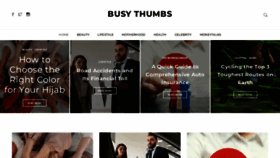 What Busythumbs.com website looks like in 2024 