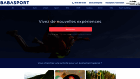 What Babasport.fr website looks like in 2024 