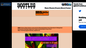 What Bootlegtheater.org website looks like in 2024 