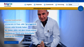 What Balgrist.ch website looked like in 2024 (1 year ago)
