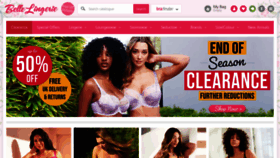 What Belle-lingerie.co.uk website looks like in 2024 