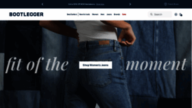 What Bootlegger.com website looked like in 2024 (1 year ago)