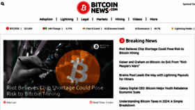 What Bitcoinnews.com website looked like in 2024 (1 year ago)