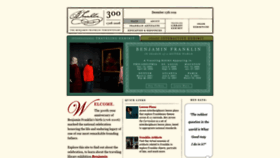 What Benfranklin300.org website looks like in 2024 