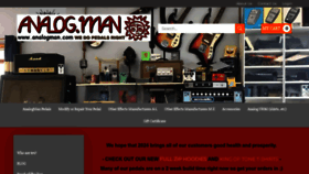 What Buyanalogman.com website looks like in 2024 