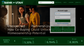 What Bankofutah.com website looks like in 2024 