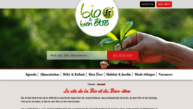 What Bioetbienetre.fr website looks like in 2024 