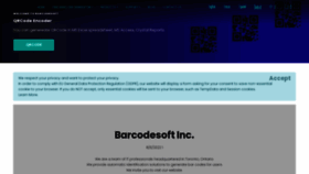 What Barcodesoft.com website looks like in 2024 