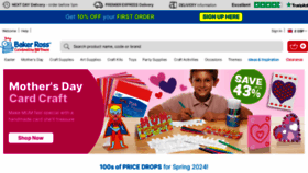 What Bakerross.co.uk website looks like in 2024 