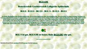 What Bgls.de website looks like in 2024 