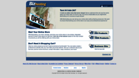 What Bizhosting.com website looks like in 2024 