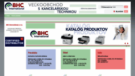 What Bhc-int.sk website looks like in 2024 