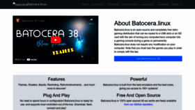 What Batocera.org website looks like in 2024 
