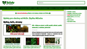 What Bylinkyprovsechny.cz website looks like in 2024 