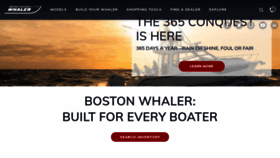 What Bostonwhaler.com website looks like in 2024 