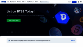 What Btse.com website looks like in 2024 