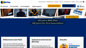 What Bkkpfalz.de website looks like in 2024 