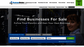 What Businessbroker.net website looked like in 2024 (2 years ago)