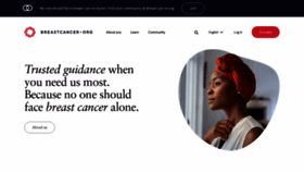 What Breastcancer.org website looks like in 2024 