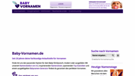 What Baby-vornamen.de website looks like in 2024 