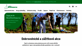 What Brontosaurus.cz website looked like in 2024 (1 year ago)