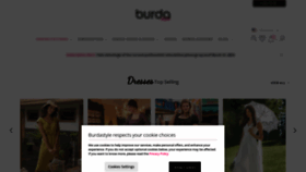 What Burdastyle.com website looked like in 2024 (1 year ago)