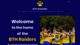 What Bthraiderssoccer.com.au website looks like in 2024 