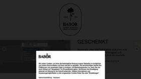 What Babor.de website looks like in 2024 