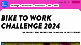 What Biketowork.ch website looks like in 2024 