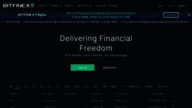 What Bitfinex.com website looks like in 2024 