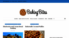 What Bakingbites.com website looks like in 2024 
