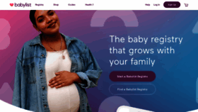 What Babylist.com website looks like in 2024 