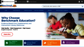 What Benchmarkeducation.com website looks like in 2024 