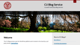 What Blogs.cornell.edu website looks like in 2024 
