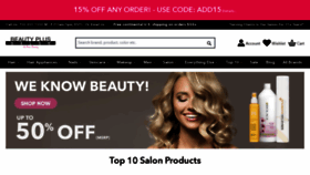What Beautyplussalon.com website looked like in 2024 (1 year ago)