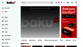 What Baku.tv website looks like in 2024 