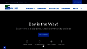 What Baycollege.edu website looks like in 2024 