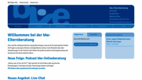What Bke-elternberatung.de website looks like in 2024 